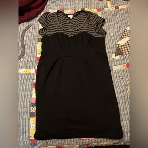 💥 Dynamite Striped Black and Gray Mini Dress